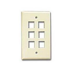 CAT5 FACE PLATE, BEIGE