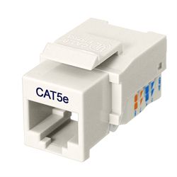 CAT5E RJ45 KEYSTONE JACK, TOOL-FREE